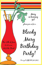 Bloody Mary Madness Invitation