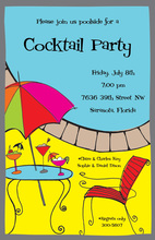Poolside Cocktail Invitations