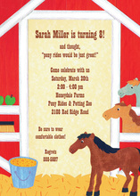 Inspired Pony Stall Invitations