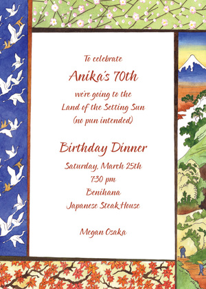 Japanese Inspired Culture Invitations