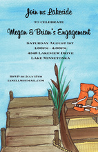 At The Lake On The Deck Invitations