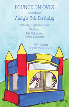 Bouncy Boy Bounce House Invitations