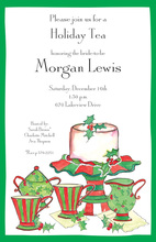 Jolly Holiday Tea Invitations