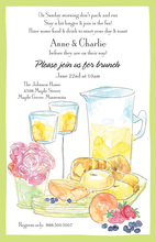 Day After Brunch Watercolor Invitations
