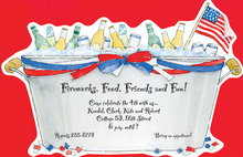 July 4th Placesetting Invitation