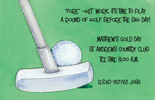 Golf Course Contest Invitations