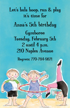 Gym Dandy Kids Birthday Invitations
